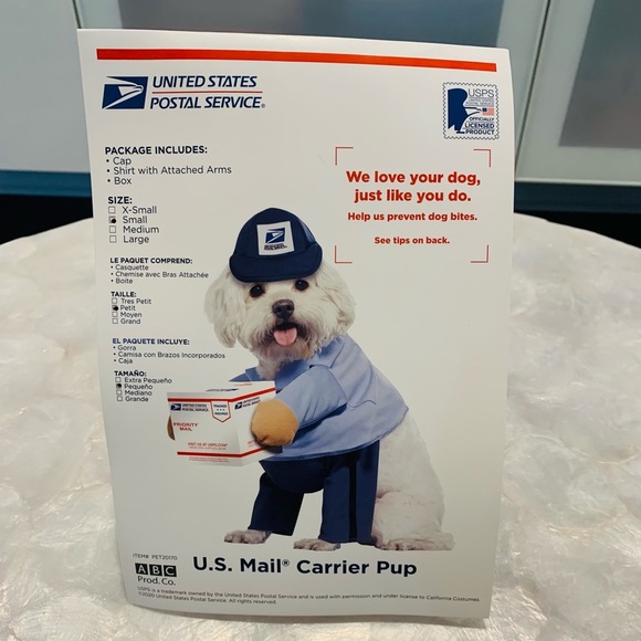 Other - Dog costume-postal worker